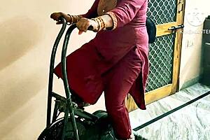 desi indian woman bent over doggystyle fucked rough by gym boys big cocks