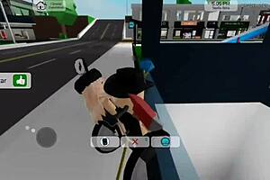 she's out there getting rough anal fucked publicly by her prostitute pal in the square