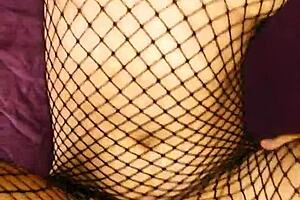 i used her rough in stockings stretchin every hole wide open