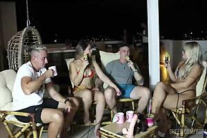 hey check out elo cardone and victor mustang's wild bora cast moments with bruna carlos and matheus caetano part 2 😏