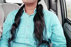 college coed dirty talk sex in car indian style