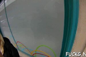 Naive young euro teen gets group-fucked hard on hidden spycam