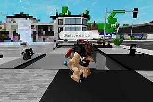 she's out there getting rough anal fucked publicly by her prostitute pal in the square