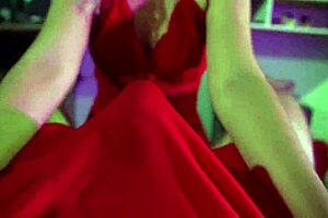 i came in my pants from her sexy assjob in red lacy panties