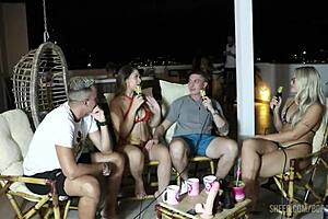 hey check out elo cardone and victor mustang's wild bora cast moments with bruna carlos and matheus caetano part 2 😏