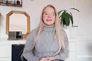 Ersties Cute Blonde Anna Squirt Masturbates With Toys