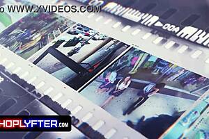 Nicole Luva's Shoplift Distraction Leads to Office Pussy Ride