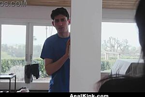 hot milf sneaks hardcore anal pounding hiding from family anal kink