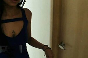 unknown stranger pays to bend over latina in apartment for creampie pounding