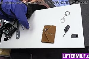 officer jack strips milf down for thorough body search in garage