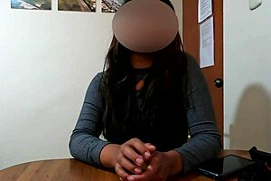 shy college student laura's first oral casting ends in hot creampie