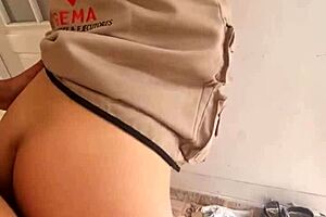 colombian engineer nataly bends over for sensual pre-work teen anal cumshot