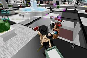 she's out there getting rough anal fucked publicly by her prostitute pal in the square