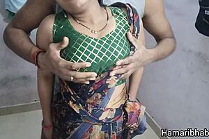 horny indian babe lifts saree for intense pussy pounding desi sex action