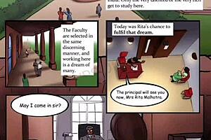 i spill on miss rita's shaved pussy after hardcore anal interview