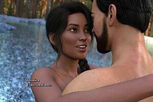 Veronica's pussy pounded hard outdoors during intense lake race fuck