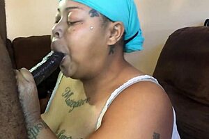 hey babe smoke this big black sausage deep