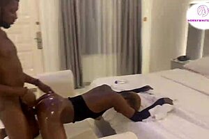 africa maid craves boss's huge cock ride, subscribe for more ebony action