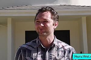 sexy asian teen nuru gel massage wet naked body relax