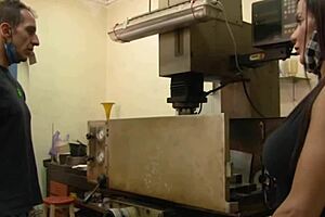 latina milf flashes big tits pussy at mechanic for monster cock creampie fun