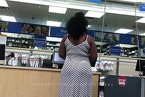 Candid Compilation of Ebony BBW's Huge Natural Tits and Massive Ass