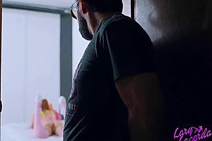 hidden man spies hot curvy beauty then fucks her wildly loving every thrust of his throbbing cock