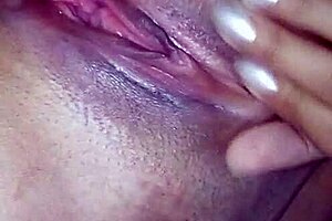 She indulges in private bathroom masturbation session