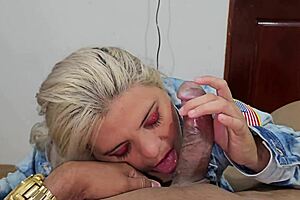 imagine my blonde doll sucking licking your cock for cash endlessly