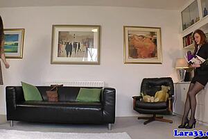 classy british mature eats pussy rubs clit in lingerie frenzy