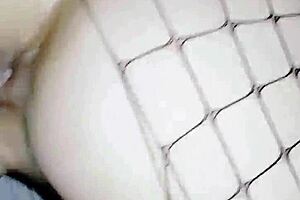 Homemade milf wife bends over in stockings for raw anal doggystyle and close-up POV pounding