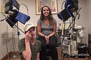 Sheila daniels gives a not so free exam in the hospital shower