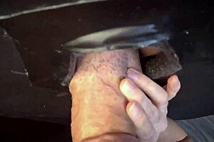 first gloryhole cock demands bi suck and massive cum swallow