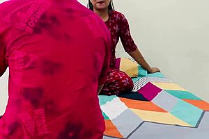 daddy oils up juicy pussy for rough daughter-in-law ride