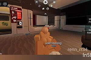 blonde gets wildly fucked by playful catboy roblox