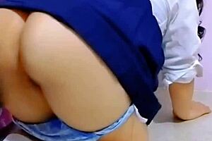 mexican amateur's wild anal creampie homemade frenzy