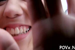 My heart races as this nasty teen dives into rough kinky sex sucking tits and fucking hard