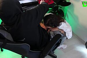 sexy student distracts with rough pussy pounding session