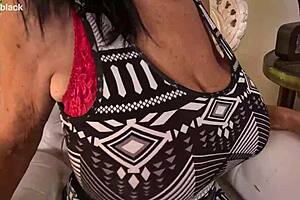 Indulging in Self-Pleasure with Shiny Oiled Nude Pantyhose Glow