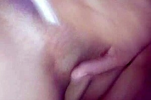 She indulges in private bathroom masturbation session