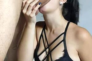 ever seen a hot girlfriend deepthroat wellington prado's monster cock until he explodes on her big tits?