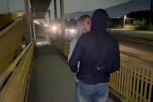 she brings hubby for a wild night with flashing exhibitionist sol di luna wet pussy fun