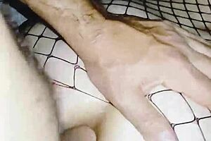 Homemade milf wife bends over in stockings for raw anal doggystyle and close-up POV pounding