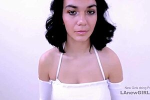 hey dazzling brunette wanna get fucked in this modeling audition pov?