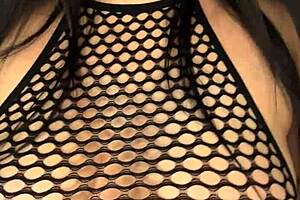 sexy latina with huge natural tits fingers her soaking wet pussy