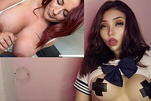 Horny latina milf masturbates to wild orgasm pov