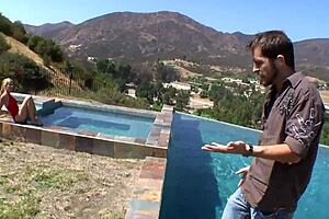 Nicole Ray teases outdoors before wild pussy pounding adventure