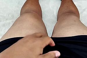 adorable amateur teen humiliates small cock with her dripping wet pussy making him explode fast