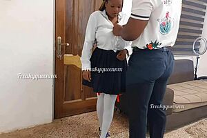 my teacher fucked me hard doggystyle cum on big tits action