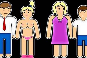 Stepmom's Accidental Downblouse Nude Exposure