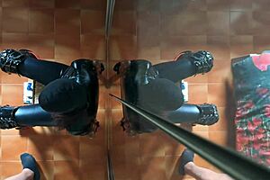 Chairtied Latina Milf Gags On Cock Till Mouth Cumshot